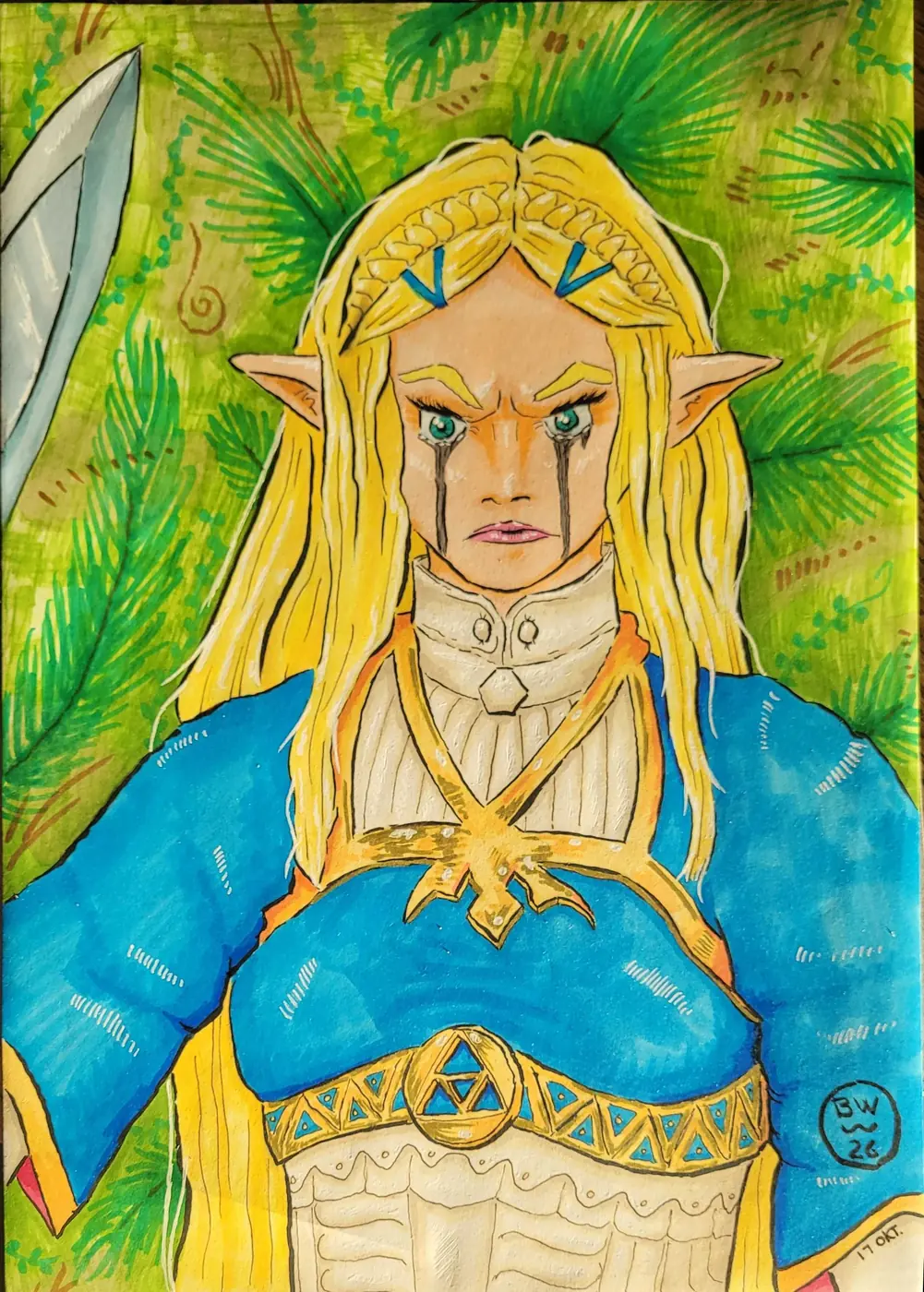 Angered Zelda artwork
