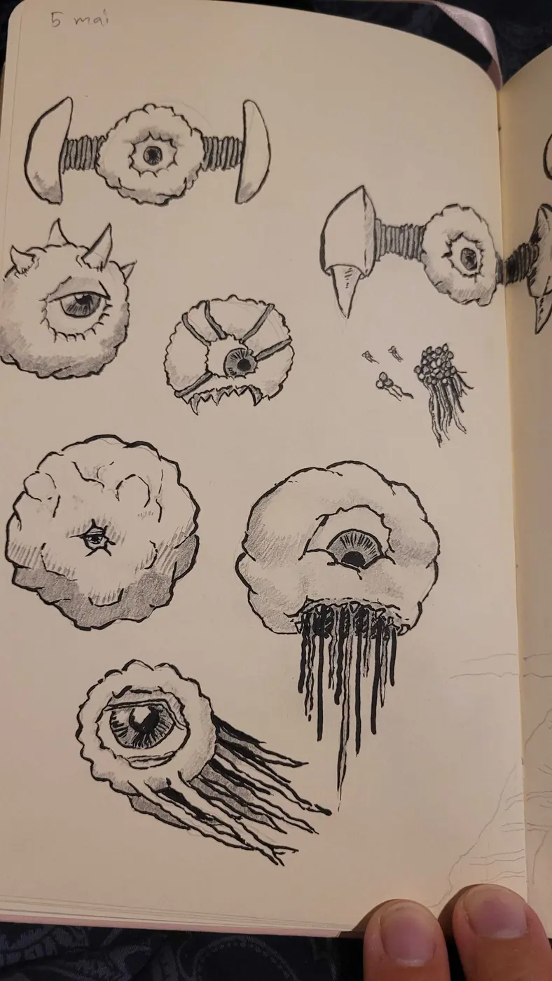 Eye Creature Doodles I